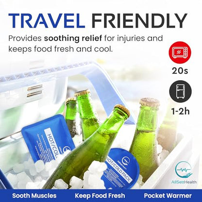 7 Piece Reusable Ice Packs for Injuries, Soft Gel Ice Packs for Cold - style: Multi-Shape 7-Pack