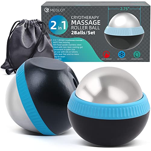 Cryosphere Massage Roller Ball for Body Muscle Relief, Set of 2
