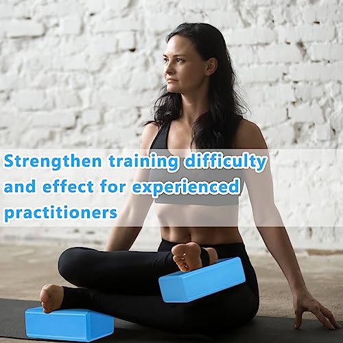 Honoson 20 Pcs Foam Yoga Blocks Bulk 9x6x3'' High Density - color: Dark Blue