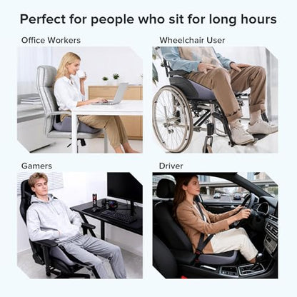 Coccyx Seat Cushion, U-Shaped Memory Foam Office Chair - size: 20*16*5.8