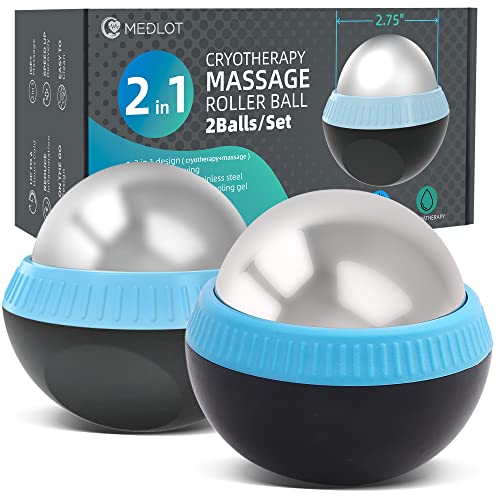 Cryosphere Massage Roller Ball for Body Muscle Relief, Set of 2