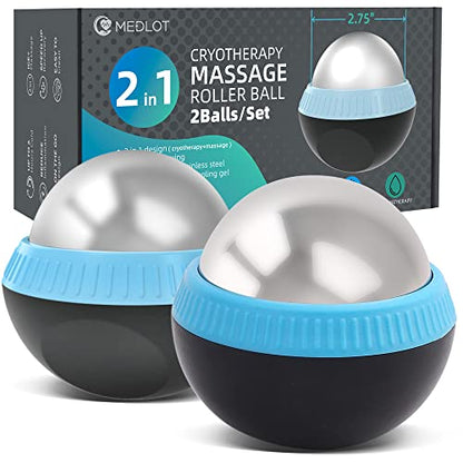 Cryosphere Massage Roller Ball for Body Muscle Relief, Set of 2