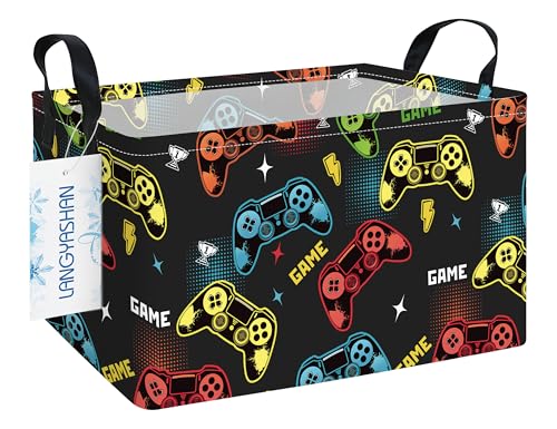 Rectangular Collapsible Game Storage Basket Nursery Toy Organizer - color: Rec Game