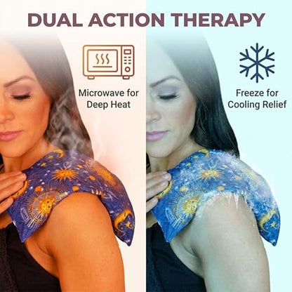 Basic Herb Pack Heating Pad, 2-Pack, Angel & Indigo - size: 2 Pack, style: Angel and Celestial Indigo