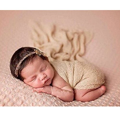 Newborn Photography Props Swaddle Wraps - color: Beige