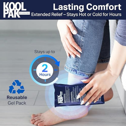 Koolpak Deluxe Reusable Hot/Cold Gel Packs - x3 (Triple Pack)