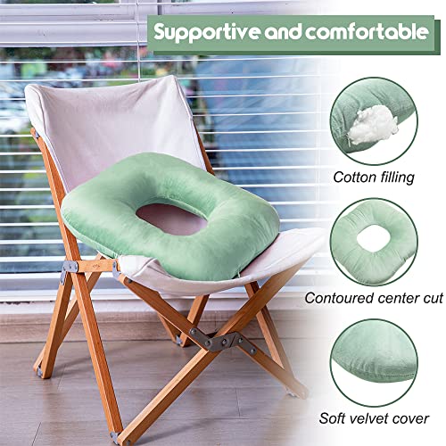 Donut Pillow for Tailbone Pain, Hemorrhoid Pillow (Moss Green) - color: Moss Green