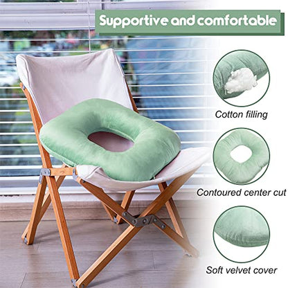 Donut Pillow for Tailbone Pain, Hemorrhoid Pillow (Moss Green) - color: Moss Green