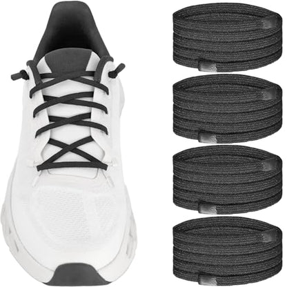 2Pairs Elastic Shoe Laces for ON Cloudtilt Sneakers - color: Black03, size: 28in (70cm)