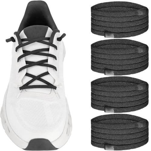 2Pairs Elastic Shoe Laces for ON Cloudtilt Sneakers - color: Black03, size: 26in (65cm)