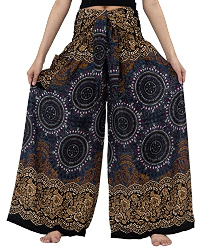 B BANGKOK PANTS Women's Boho Palazzo Pants - color: Bohorose Brown, size: One Size