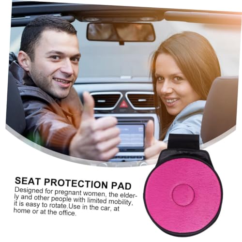 PartyKindom Cushion Cloth Degree Rotating 360 Multifunction Red Car Seat - color: Red