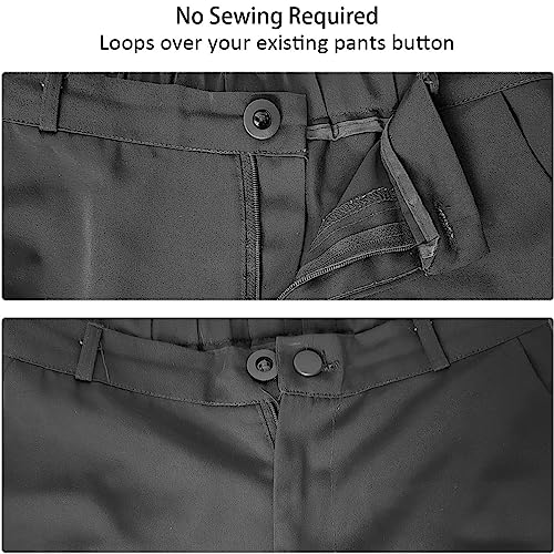 12 Pcs Button Extenders for Jeans, Waist Extender for Jeans, Button Extender, Pants Button Extenders for Men, Button Extender for Pants, Jeans Button Extender (Black, Khaki, Blue)