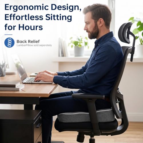 Ergonomic seat cushion,Tailbone Sciatica Relief for Office Chairs & Car