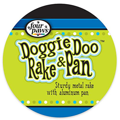 Four Paws Dog Rake & Scooper Set for Pet Waste Pick-Up, Large, 2 Count - size: Large, 9.5" x 10" x 38", style: Rake & Pan Set