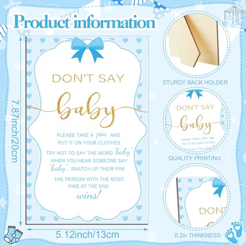 Patelai 321 Pcs Baby Shower Games Supplies, Boy - style: Boy