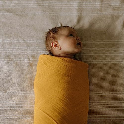 Parker Baby Co. Soft Muslin Baby Swaddle Blankets, 3 Pack - Dune Set - color: Dune