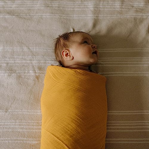 Parker Baby Co. Soft Muslin Baby Swaddle Blankets, 3 Pack - Dune Set - color: Dune