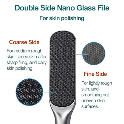 Foot File Set - Professional Stainless Steel Foot Scrubber