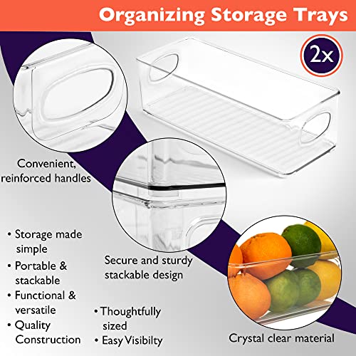 ClearSpace Plastic Pantry Organization and Food Storage Bin, 2 Pack - size: 2 Pack