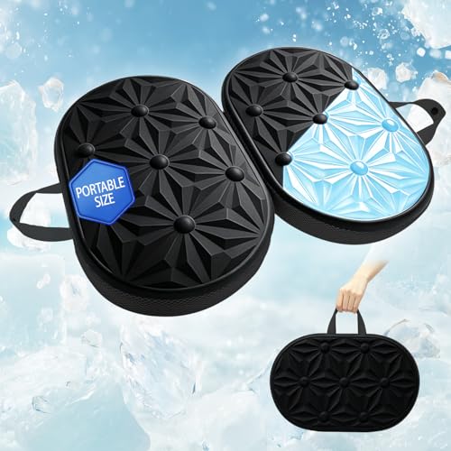 Cooling Gel Enhanced Memory Foam Seat Cushion, Desk Chair Seat Cushion, Office Chair Cushions, Foldable Portable, Back Sciatica Coccyx Tailbone Pain Relief, Driving Car Airplane Wheelchair Bleachers - color: Black Fabric