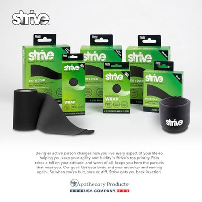 Strive Wrist/Ankle Sleeve, Hot & Cold Therapy, Gel Compression, 2-Pack - size: Small Wrist/Ankle