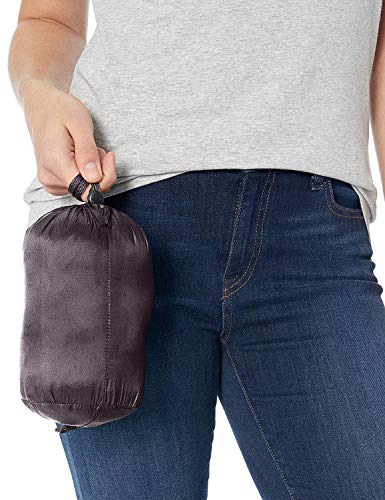 Amazon Essentials womens Lightweight Water-Resistant Packable Hooded Puffer Coat (Available in Plus Size) - color: Charcoal Heather, size: Large