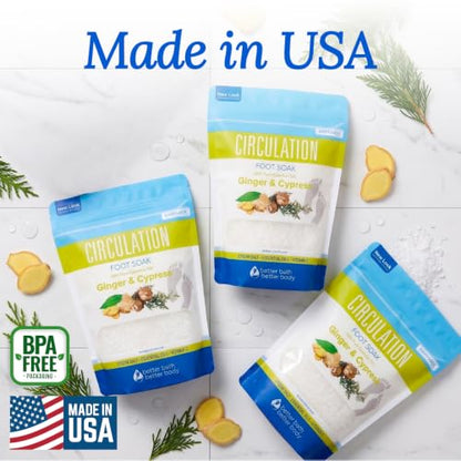 Circulation Foot Soak (3 Pack Bundle) Foot Spa Epsom Salts - size: 32 Ounce (Pack of 3)