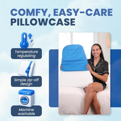 Small 4" Thick Knee Support, Back Support, Ankle Support, Lumbar Support for Side Sleepers - Trapezoid Shape Light Weight and Cozy Pillow - Hypoallergenic Knee Pillow