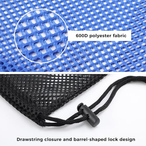 4Pcs Mesh Gear Bag for Snorkel, 19" x 27" Large Mesh Swim Bag, Dive Bag