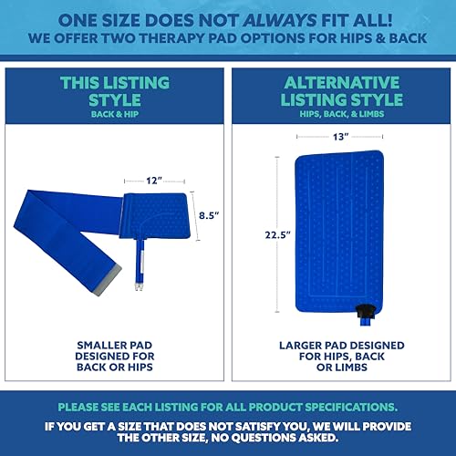 Polar Active Ice® Back Therapy pad 12” x 8.5” with Attached Belt. Use only with The Polar Active Ice #AIS Therapy System. - style: Back Pad