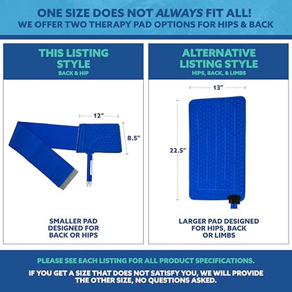 Polar Active Ice® Back Therapy pad 12” x 8.5” with Attached Belt. Use only with The Polar Active Ice #AIS Therapy System. - style: Back Pad