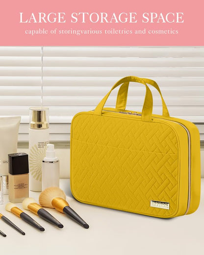 HOTOR Hanging Travel Toiletry Bag Women Men Essentials Yellow - color: Yellow, size: Medium