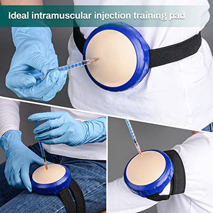 Injection Practice Pad, Wearable IM and SQ Training Model - color: Blue
