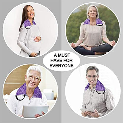 Hot Pockets Microwaveable Hot & Cold Heating Pad 3 Pockets Style for Neck, Shoulder, Elbow, Knee, Stomach & Lower Back – Reusable & Washable for Comfort & Relaxation - Spring Flowers - style: Spring Flowers