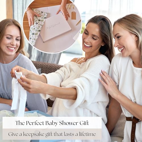 Complete Pregnancy Journal & Memory Book - Weekly Pregnancy Scrapbook with Ultrasound Photo Slots - Pregnant Planner Tracking, Milestone Tracker & First‑Year Keepsake - color: Gold