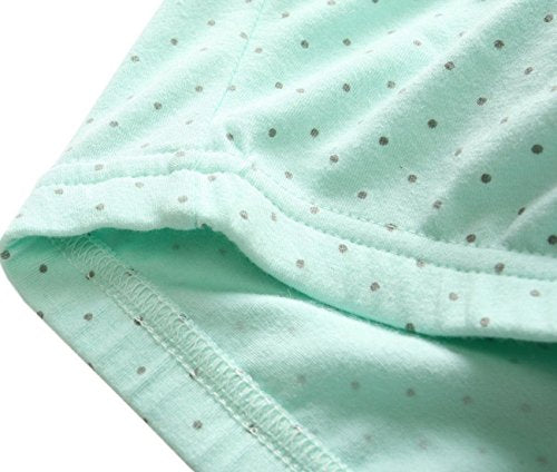 Women's Cotton Tank Sleep Bra for Maternity and Nursing - color: Black+white+green, size: Medium
