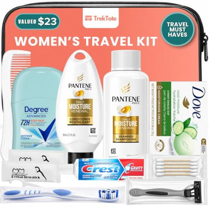 Travel Essentials For Women TSA Approved Toiletry Bag & Travel Size Kit - size: 1 Pack