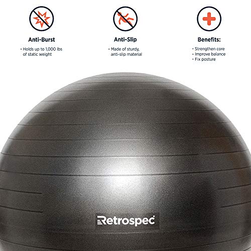 Retrospec Retrospec Luna Exercise Ball - color: Ocean Blue 2020