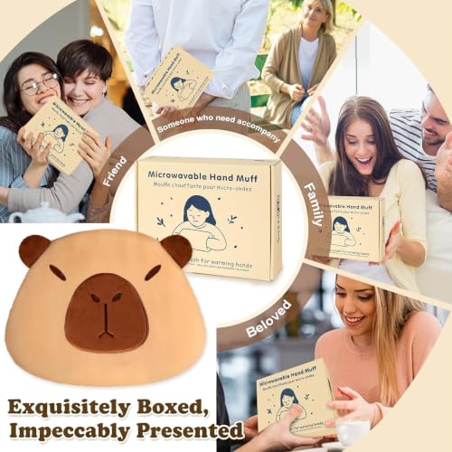 SuzziPad Capybara Microwavable Hand Muff for Muscle Tension and Cold Day - style: Capybara