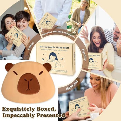 SuzziPad Capybara Microwavable Hand Muff for Muscle Tension and Cold Day - style: Capybara