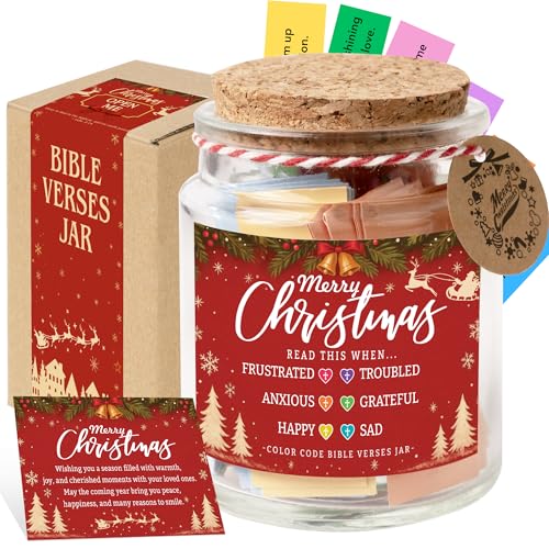 Bible Verse Jar (Christmas Bible Jar) - color: Christmas Bible Jar