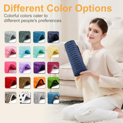 Heating Pad,Electric Heating Pads,Heating Pad for Back,DarkBlue,24x12 in - color: Darkblue, size: 24x12 Inch