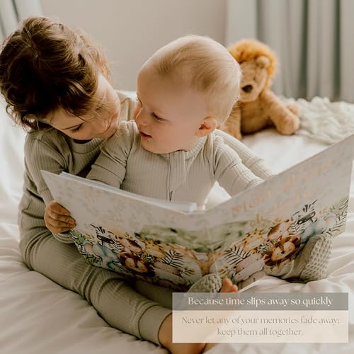 Baby memory book - Pregnancy journals & Baby’s first year album (English)
