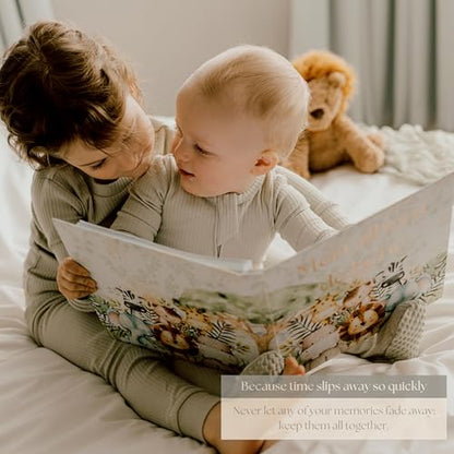 Baby memory book - Pregnancy journals & Baby’s first year album (English)