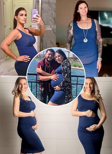 Rnxrbb S-2XL Women Summer Bodycon Maternity Dresses Pregnancy Tank Clothes - color: 1-deep Blue, size: Medium