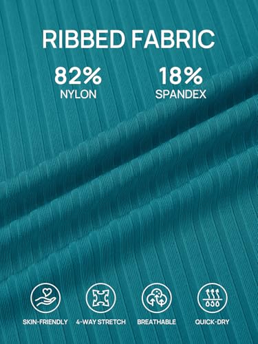 Summer Mae Ribbed Maternity Swimsuit Wrap Dress with Built-in Pocket Short - color: Cyan Blue, size: 4