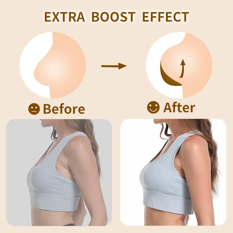 Double Sided Sticky Bra Inserts Breast Pads,Push-Up Inserts Reusable&Washable Bra Cups Inserts - size: X-Small