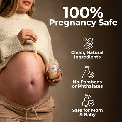 8 Sheep True Belly Serum, Pregnancy-Safe Belly Oil, 4 FL OZ