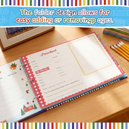 ReliThick First and Last Day of School Memory Book,Vibrant Blue - style: Vibrant Blue